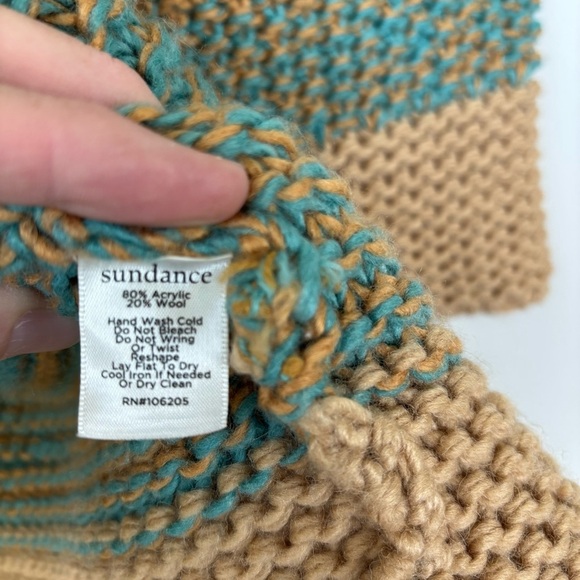 Sundance Crocheted Cardigan Sweater Size M - Picture 3 of 4